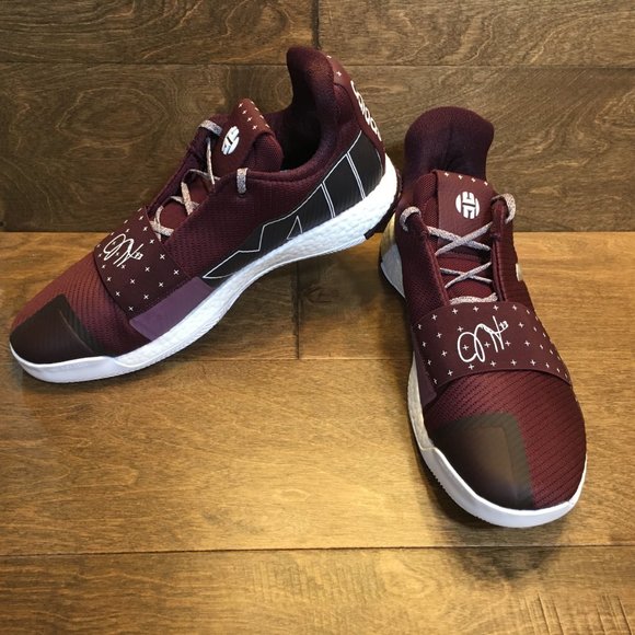 NEW Adidas Boost Harden Vol 3 Maroon Shoes Sz 14.5 - Picture 12 of 16